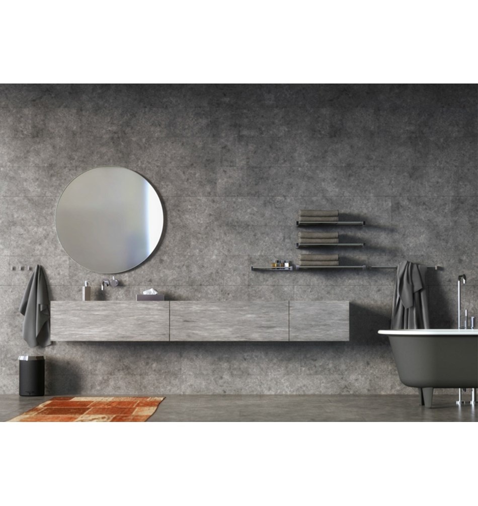 FROST Держатель для полотенца 5, 60cm » черный Нержавеющая сталь Черный Q301660075  - Вид №4