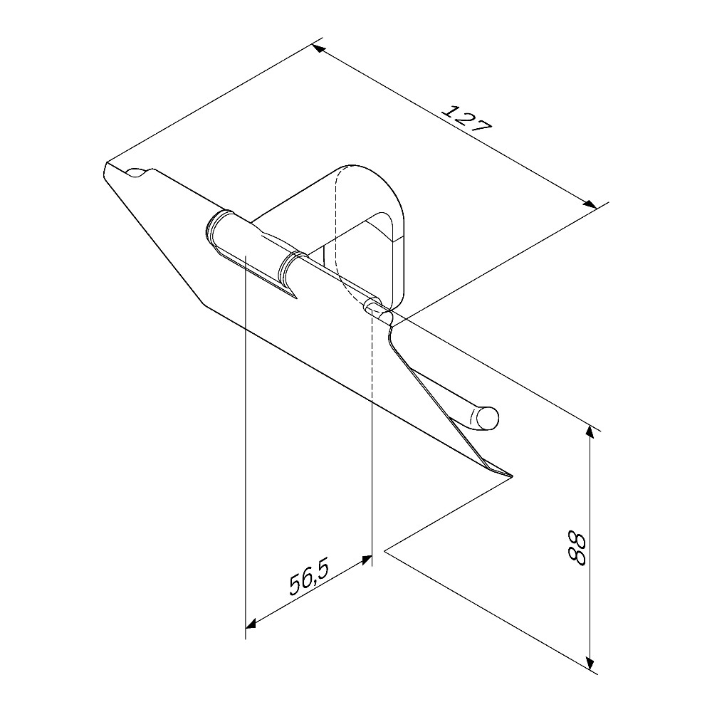 A84341422 Держатель для туалетной бумаги с крышкой AM.PM X-Joy  - Вид №9