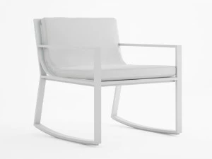 GANDIABLASCO Кресло-качалка из термолакированного алюминия с подлокотниками Blau