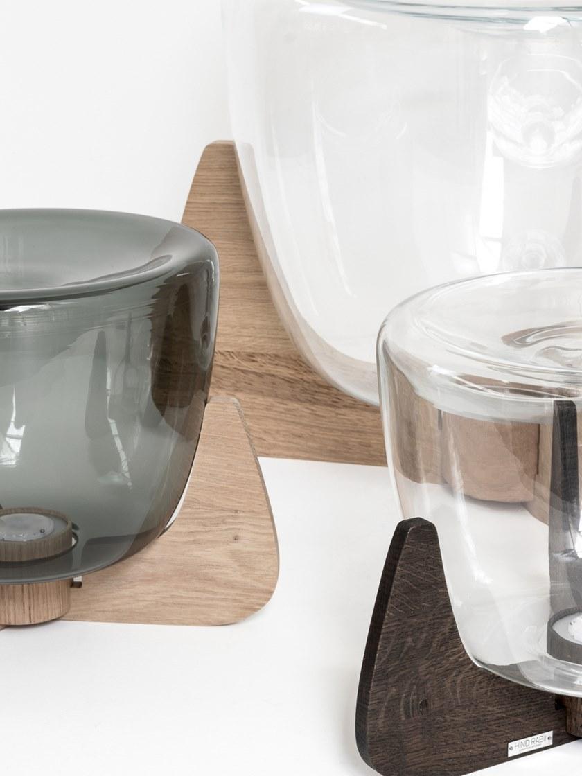 Hind Rabii Настольная светодиодная лампа из дерева и стекла Ice devotion sun-id-1374058 - Вид №7