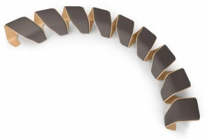 True Design Изогнутая модульная деревянная скамейка Dna