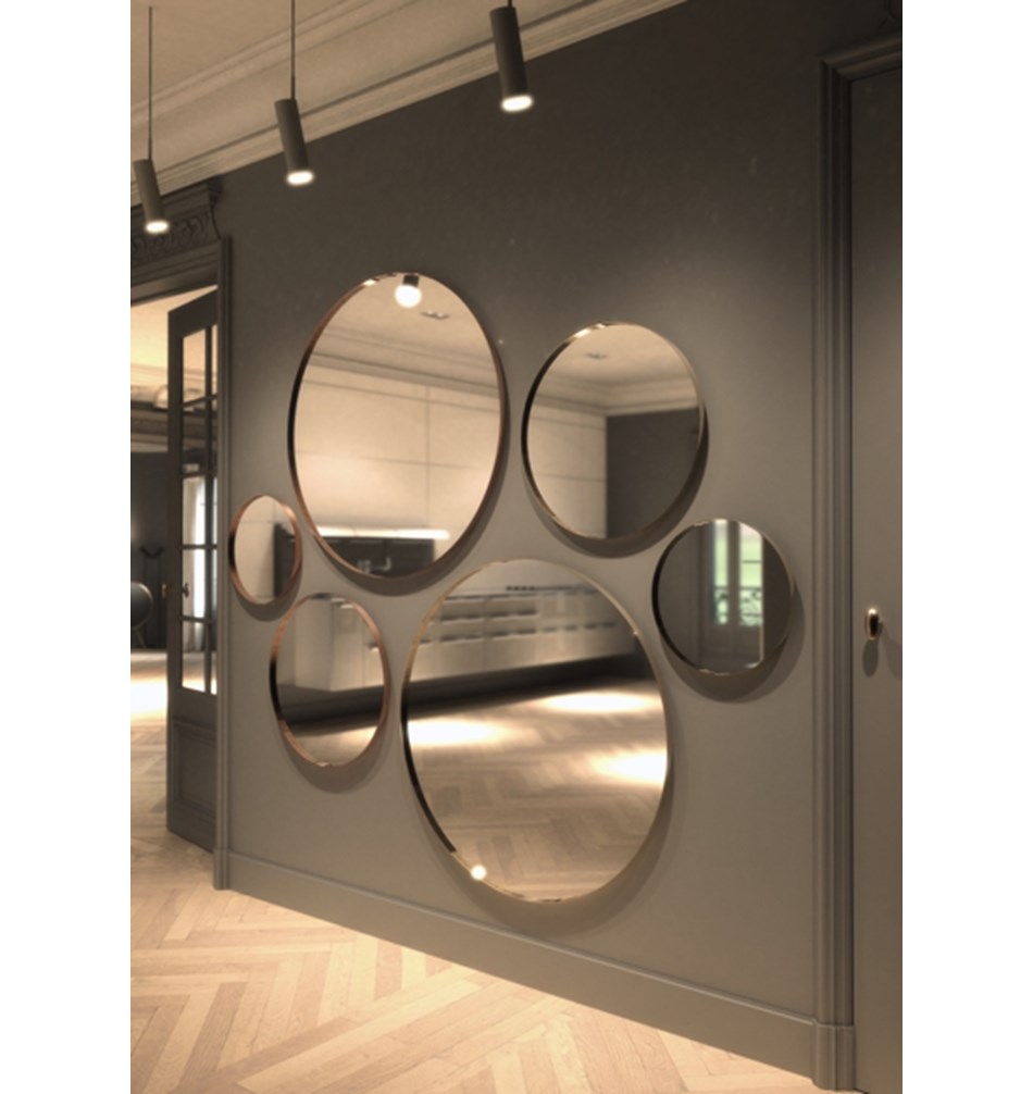 FROST Зеркало 4130, Ø60cm » медь Нержавеющая сталь Медь U4130-C  - Вид №3