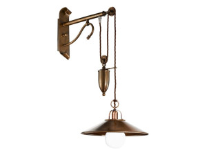 Регулируемая латунная настенная лампа