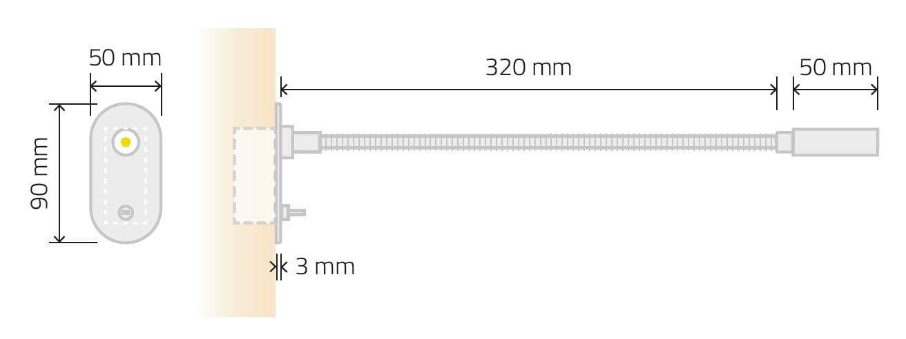 Светодиодная лампа для чтения с гибкой рукояткой TEKNI-LED Zoom ARCH-00023076 - Вид №27