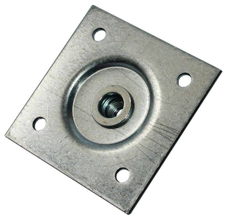 ПЕТРОТЕХ Опорная пластина 60×60 мм с гайкой М8 для надежного крепления 81929008 STLM-0013997 - Вид №1
