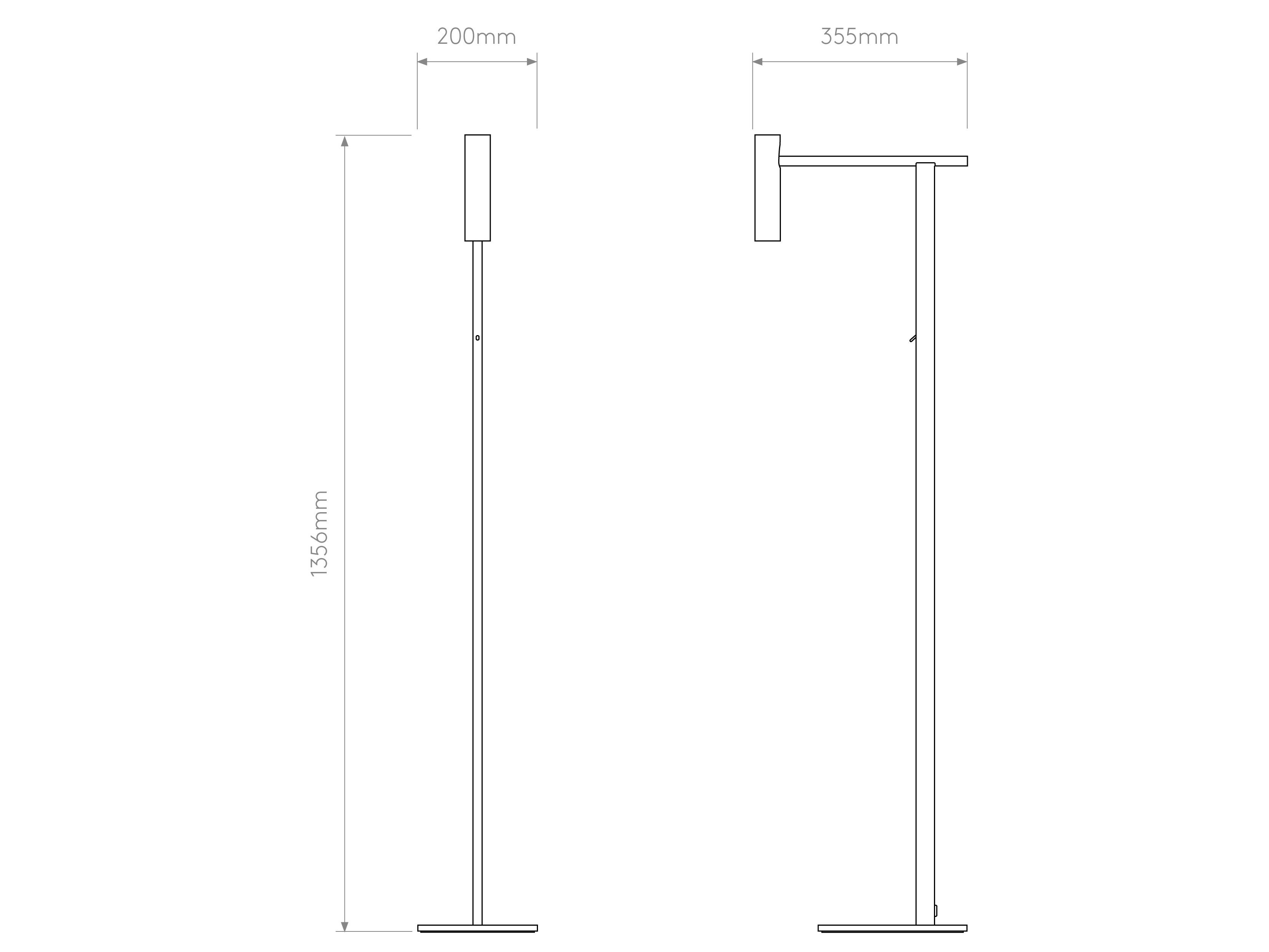 Стальная регулируемая светодиодная напольная лампа Astro Lighting Leda ARCH-00013006 - Вид №8