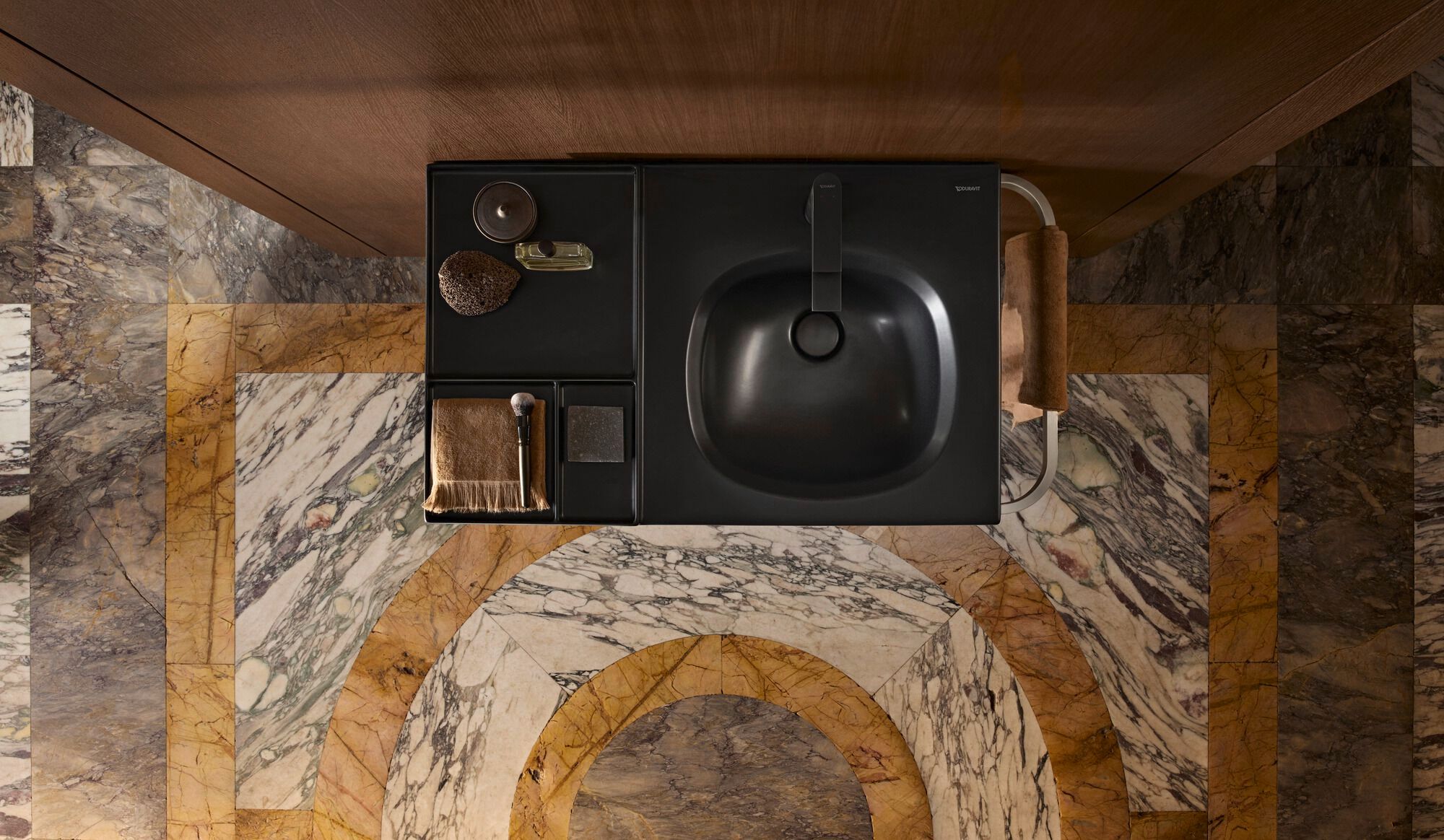 Керамическая прямоугольная раковина с полукругом Duravit Aurena ARCH-00112502 - Вид №2