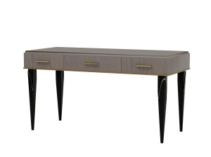 Деревянный прямоугольный стол с ящиками