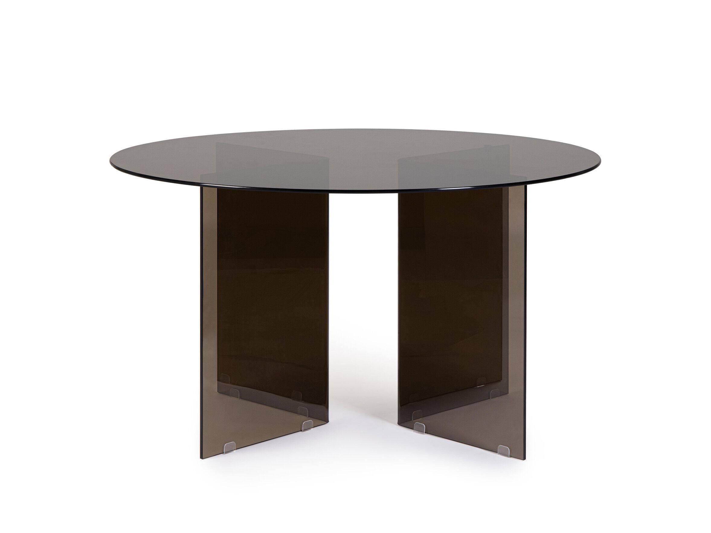 Круглый обеденный стол из закаленного стекла BIZZOTTO радужная оболочка ARCH-00152048 - Вид №1