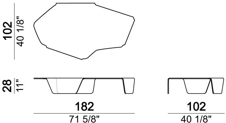 Arketipo Журнальный столик из закаленного стекла Closeup sun-id-1490864 - Вид №3
