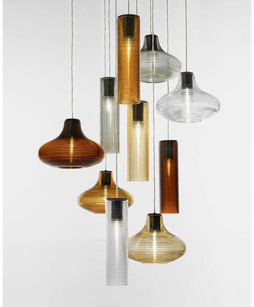 PANZERI Светодиодная подвесная лампа из дутого стекла Clio sun-id-1466945 - Вид №1