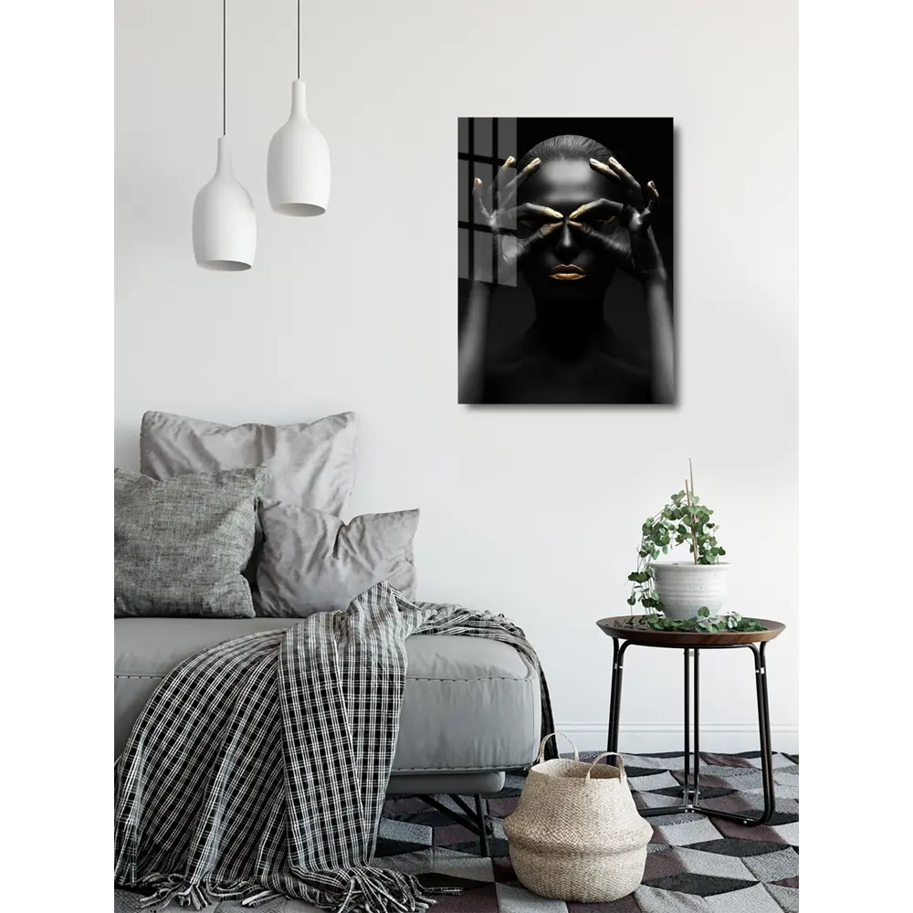 Картина на стекле "Смотрю" 60x80 см 82924215 STLM-2138202 ARTABOSKO  - Вид №4