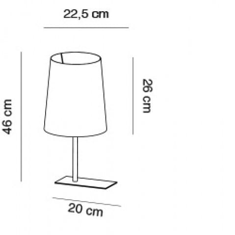 Ткань светодиодная настольная лампа Alma light отель ARCH-00095737 - Вид №2
