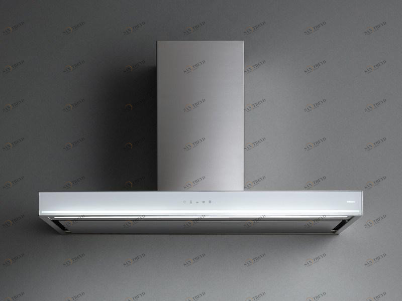 Falmec Настенная вытяжка из нержавеющей стали и стекла Design sun-id-1387843