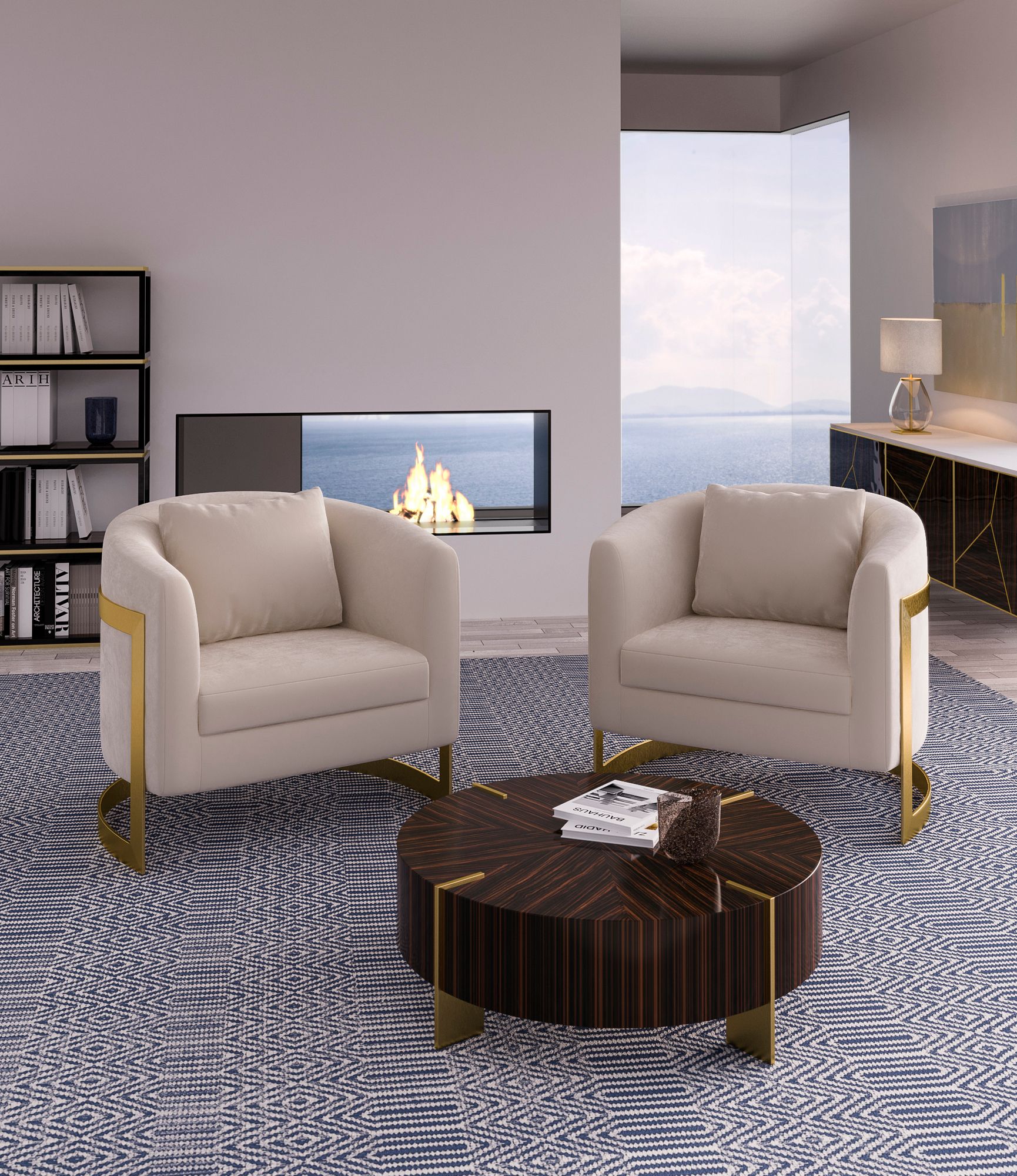 Ткань сани стул с подлокотниками JOSÉ LEITE DE CASTRO Ганновер ARCH-00013560