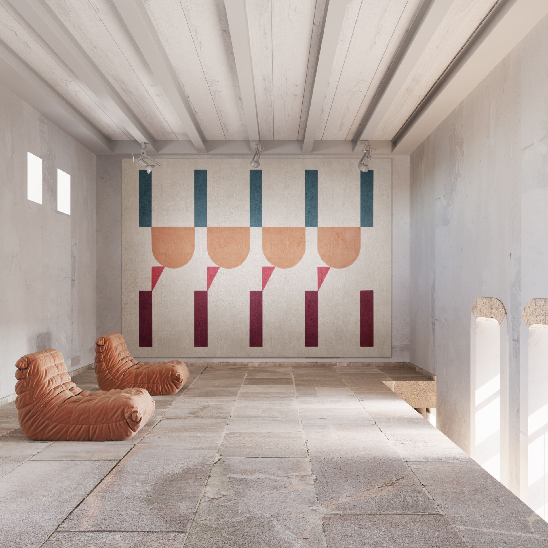 Прямоугольный шерстяной ковер Tapis Rouge узор ARCH-00150744 - Вид №11