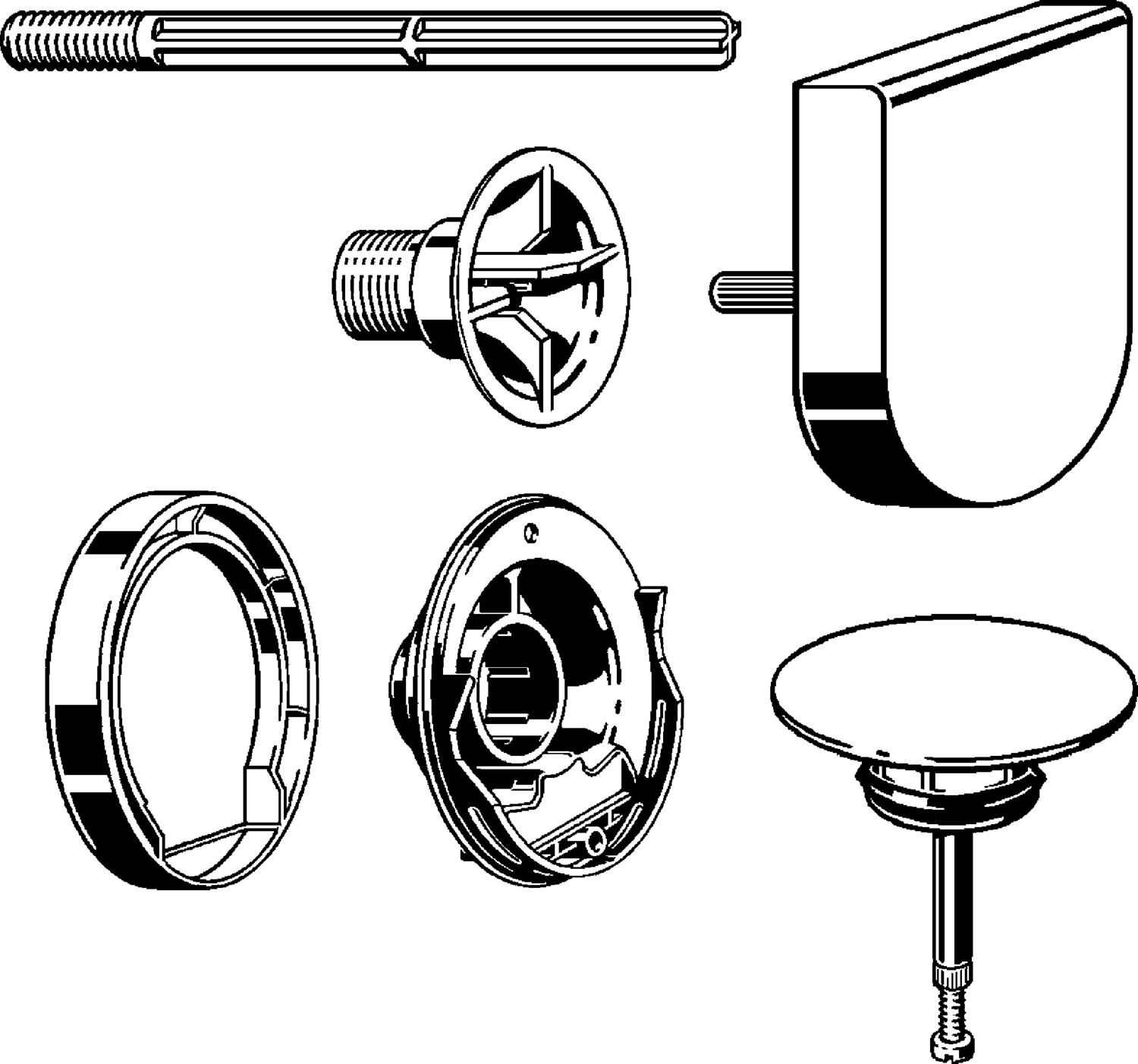 Канализационная арматура  Сифоны для ванн и душевых поддонов  Multiplex VIEGA 724 597 Модель 6171.0 Santreyd  - Вид №1