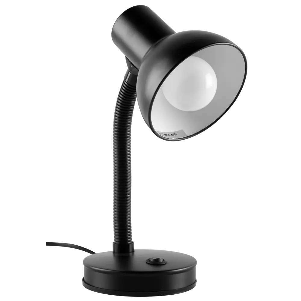 Настольная лампа Inspire Buro E27x40 Вт цвет чёрный 81956469 STLM-2073395  - Вид №1