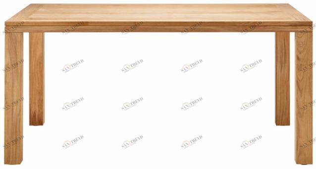 solpuri Прямоугольный обеденный стол из тика Cube sun-id-1358950