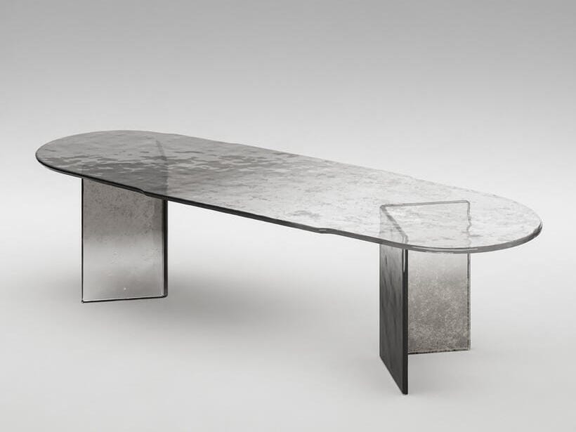 Стеклянный овальный обеденный стол ARTE VENEZIANA Melt ARCH-00094681 - Вид №1