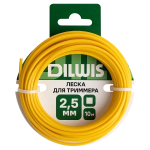 Леска DILWIS 2.5 мм 10 м квадратная цвет желтый