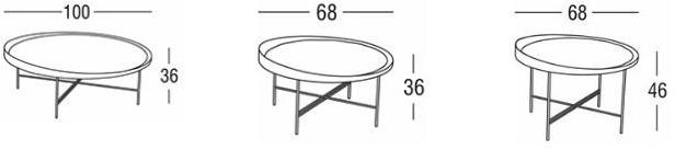 Marac Круглый журнальный столик из фанерованной древесины sun-id-1394421 - Вид №3