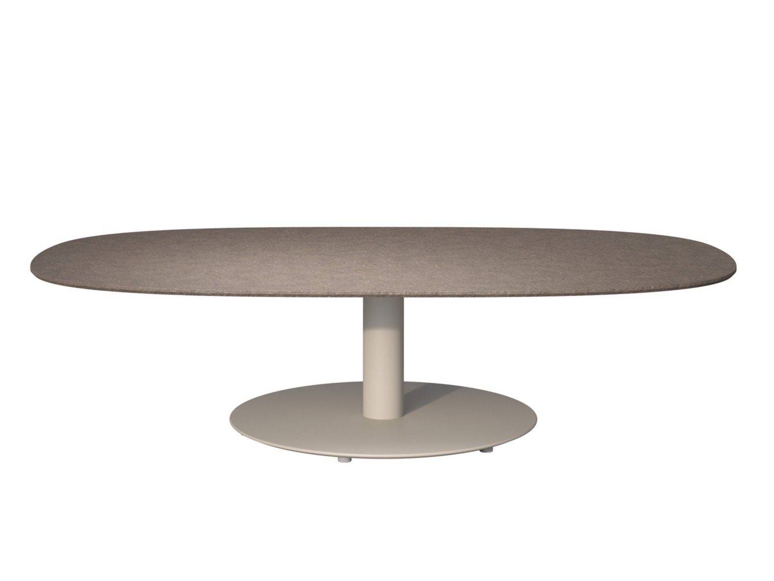 Керамический овальный низкий садовый столик TRIBÙ T-Table ARCH-00121003
