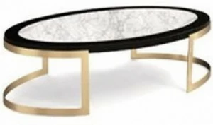 Журнальный столик черный с мраморной столешницей Soho HURTADO SOHO 00-3981565 Черный