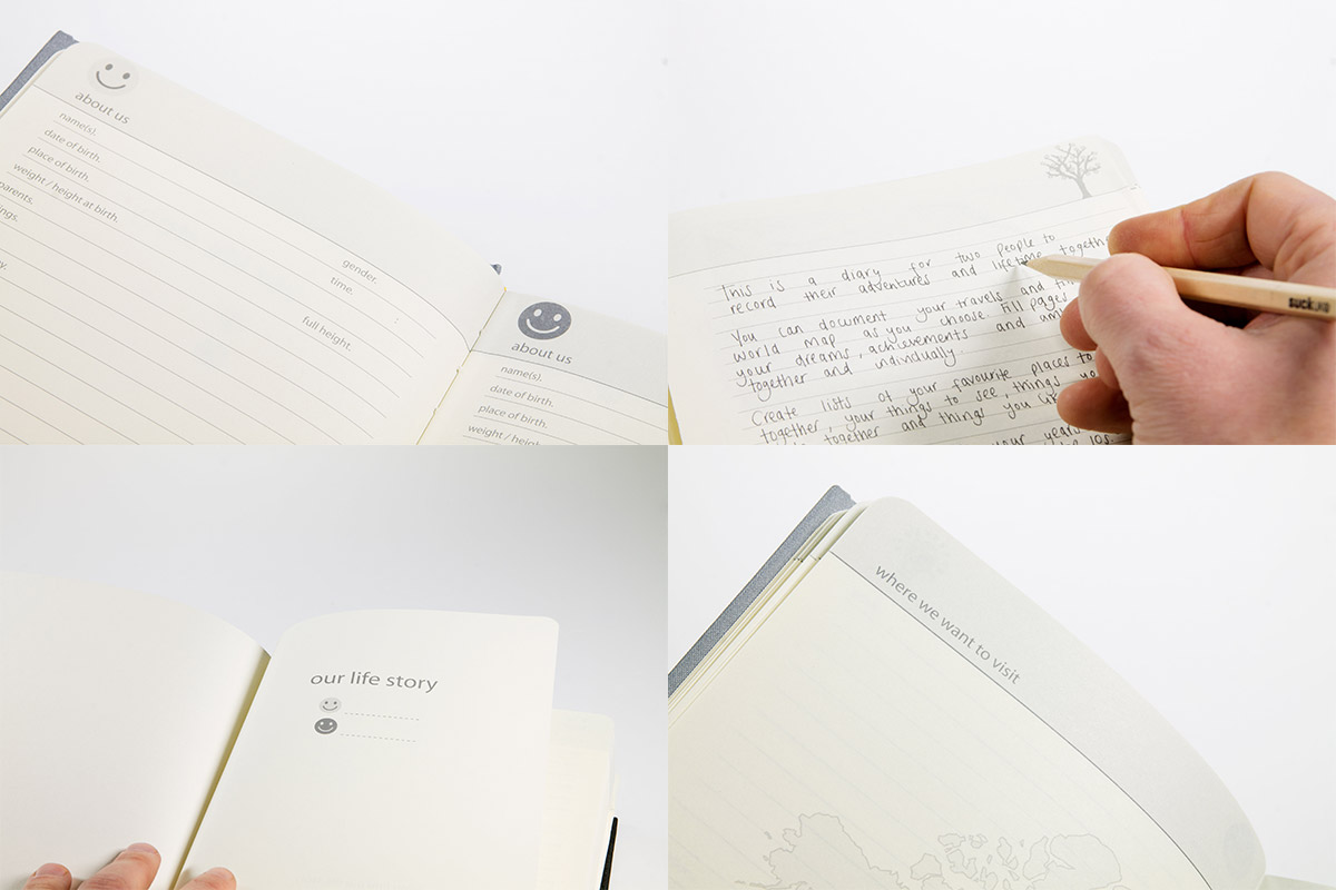 Дневник для двоих Our life story серый SUCK UK SKOURLIFESTORY2 - Вид №4