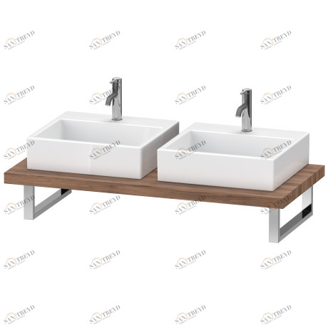 XV103C07979 Серии/XViu Консоль для накладных раковин и встраиваемых умывальников Орех натуральный, декор Duravit