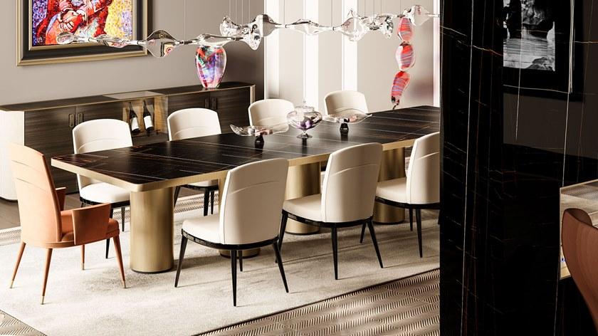 Reflex Прямоугольный деревянный обеденный стол Signore degli anelli sun-id-1382411 - Вид №1