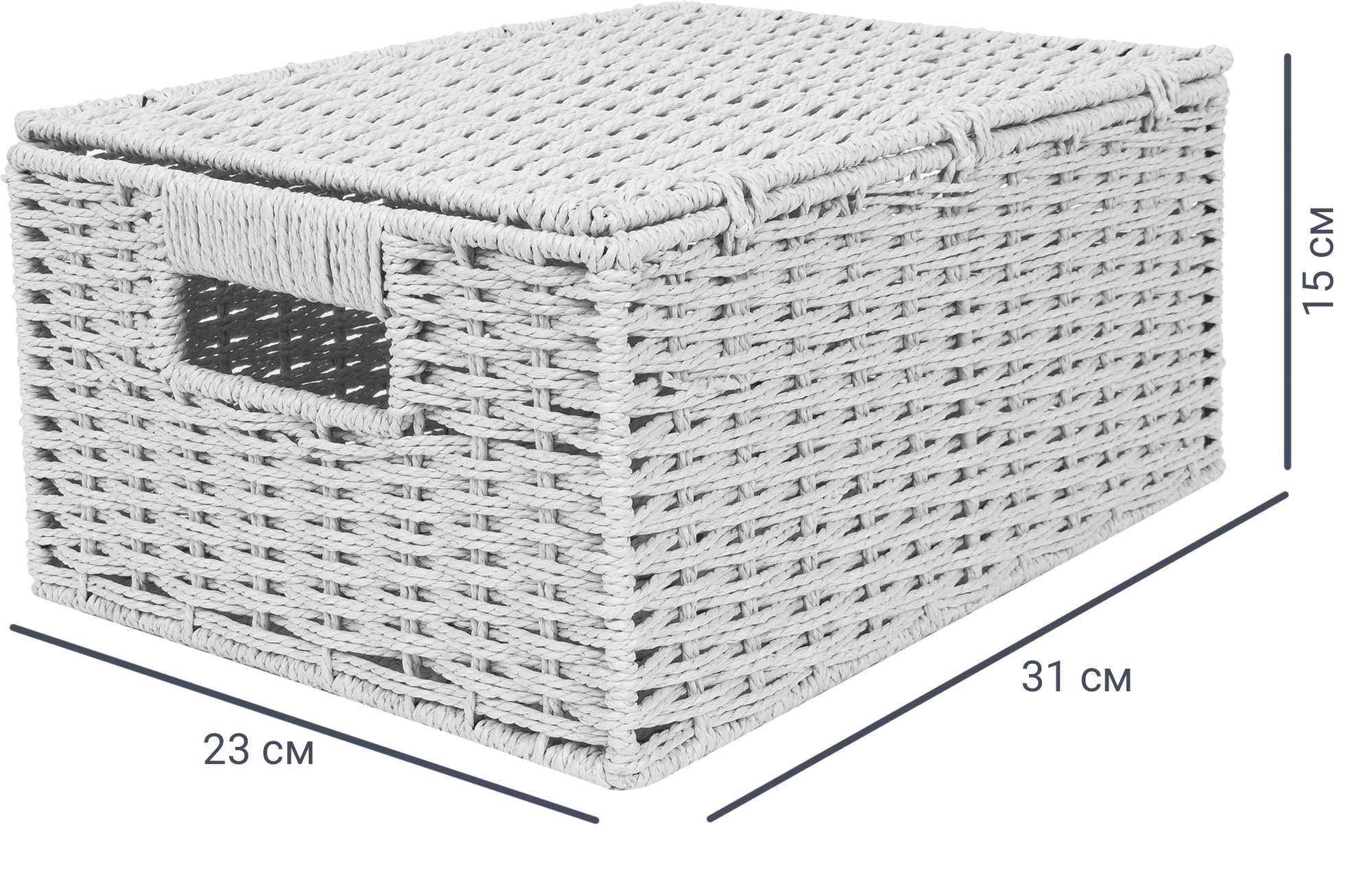 STORIDEA Корзина из бамбука с крышкой для организации пространства 82280878 STLM-0023949 - Вид №1