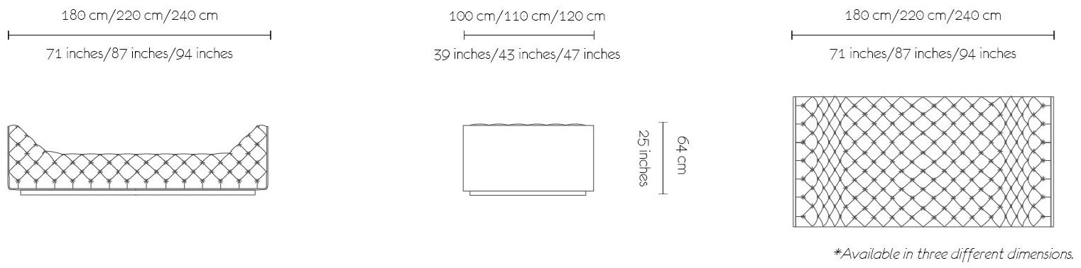 MORADA Стеганая кушетка с кожаной обивкой Nube sun-id-1504671 - Вид №6
