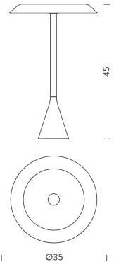 NEMO Настольная лампа из алюминия Panama sun-id-1497515 - Вид №4