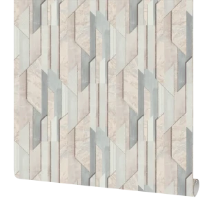 Обои флизелиновые Московская обойная фабрика Аватар-3 серо-бежевые с фоном 1.06 м