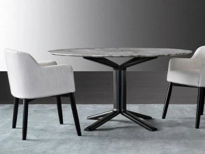 Meridiani Круглый мраморный стол Miller