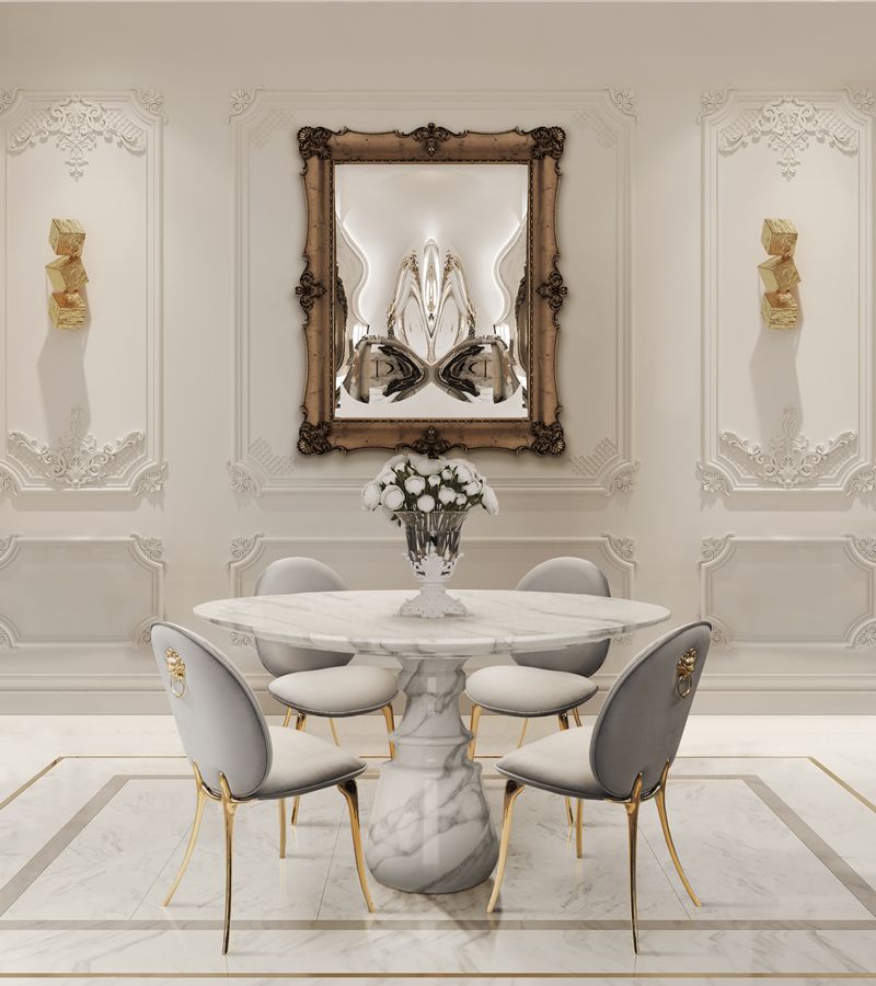 0-001 Круглый обеденный стол Pietra estremoz Boca Do Lobo  - Вид №25