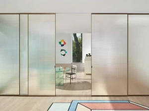 Glas Italia Раздвижная дверь из кристалла с принтом Sherazade