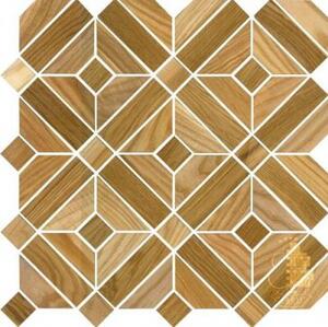 Мозаика и 3D панели из дерева Tarsi Восток 2d702 Дуб Селект (Гладкая) 333х333 мм.