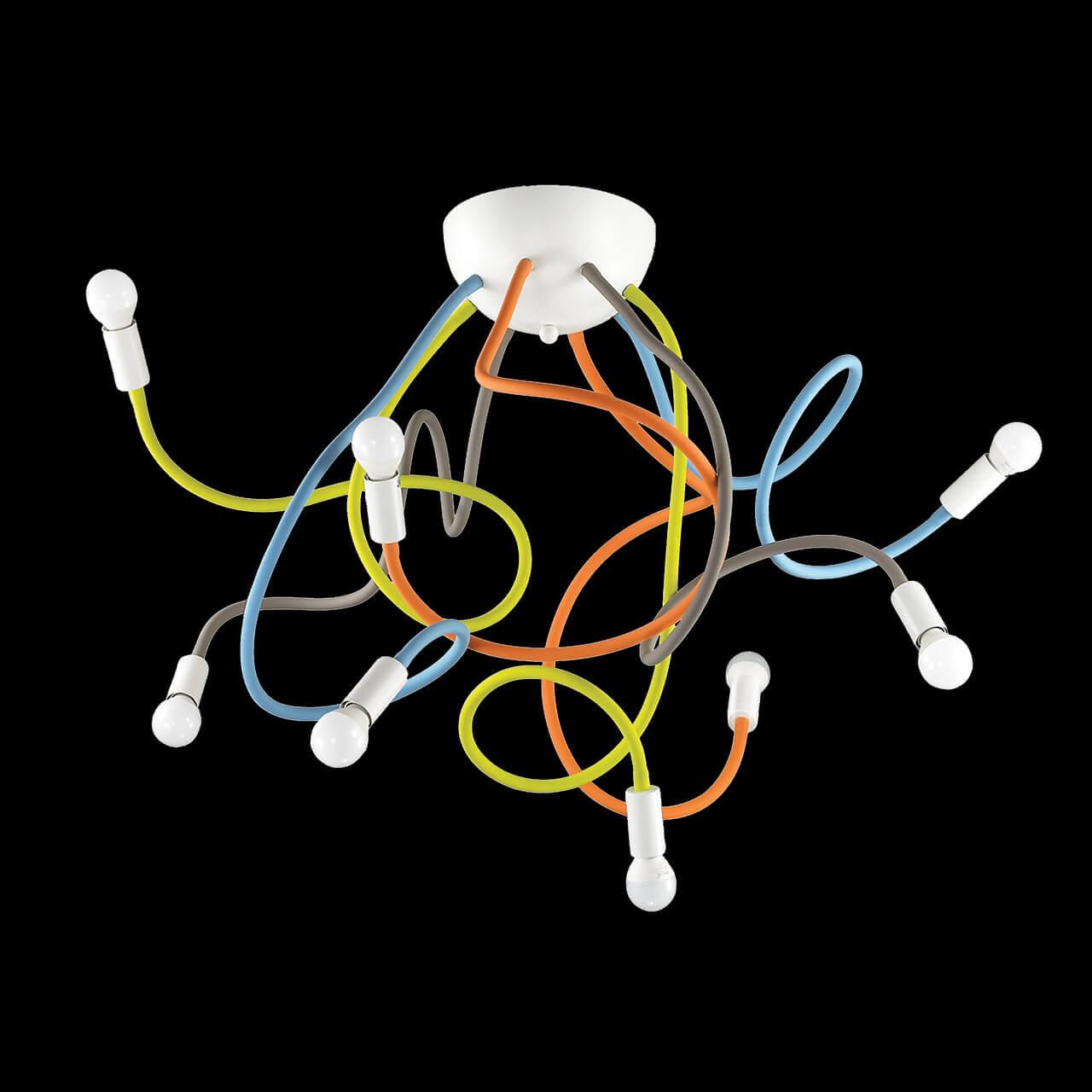 Люстра потолочная детская Multiflex Color IDEAL LUX  326531 Желтый;оранжевый;голубой  - Вид №1