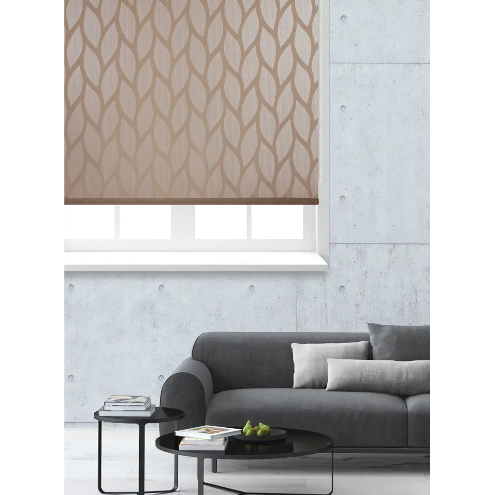 Штора рулонная Bella 80x160 см бежевая PRAKTO STLM-2148444 - Вид №4