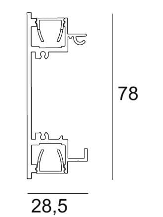 Алюминиевый профиль линейного освещения для светодиодных модулей Deltalight Femtoline ARCH-00031813 - Вид №7