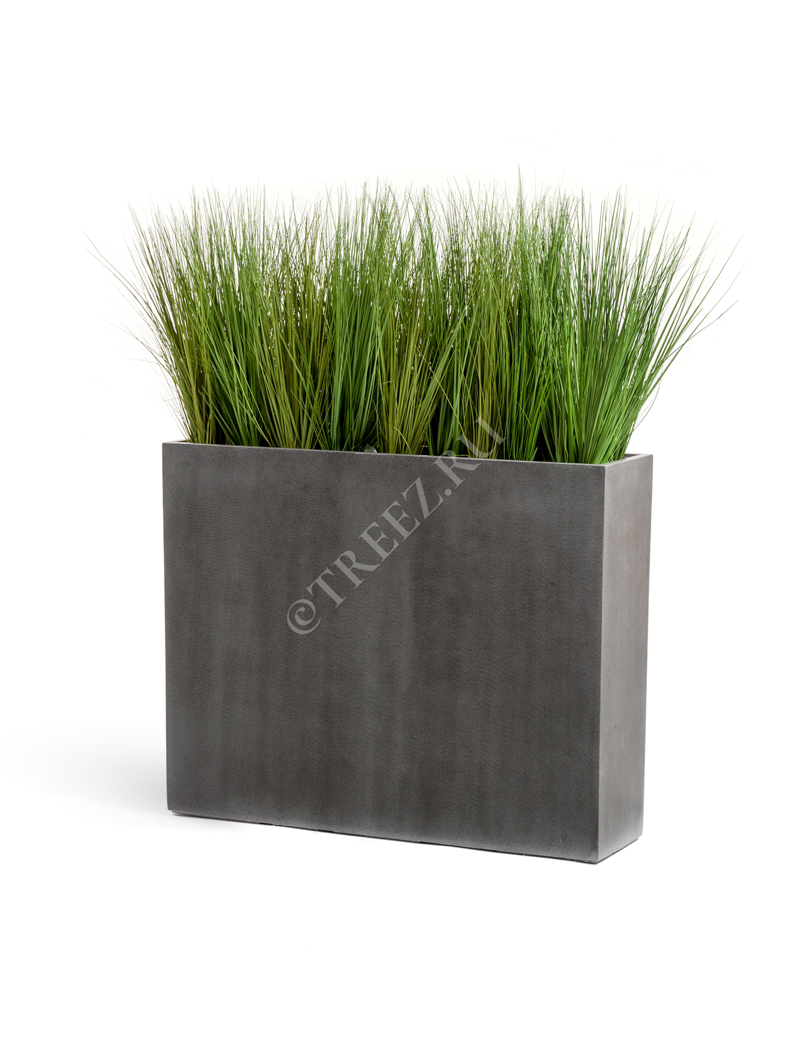 41.3317-02-009-GR-92/75 Кашпо  Effectory - серия Beton - Высокий Дивайдер - Тёмно-серый бетон Цветочная коллекция  - Вид №3
