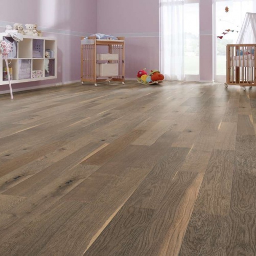 Паркетная доска Meister PS 300 Античный коричневый 8239 Дуб Рустик с брашью (Текстурированная) 1187х142 мм 2300200067 - Вид №10