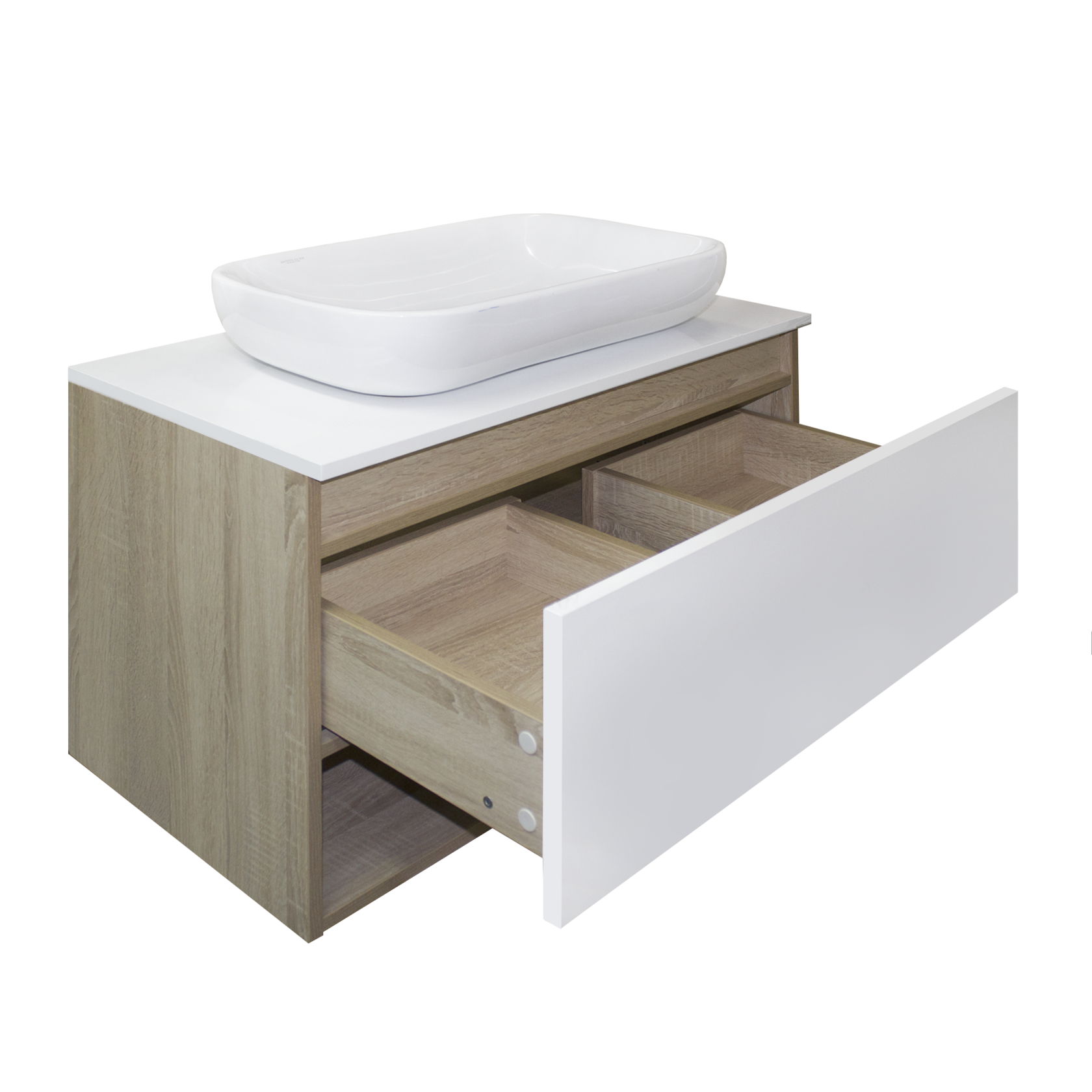 Тумба подвесная Infinity 80-10 дуб SANITA LUXE INFSLCW80251W1 - Вид №1