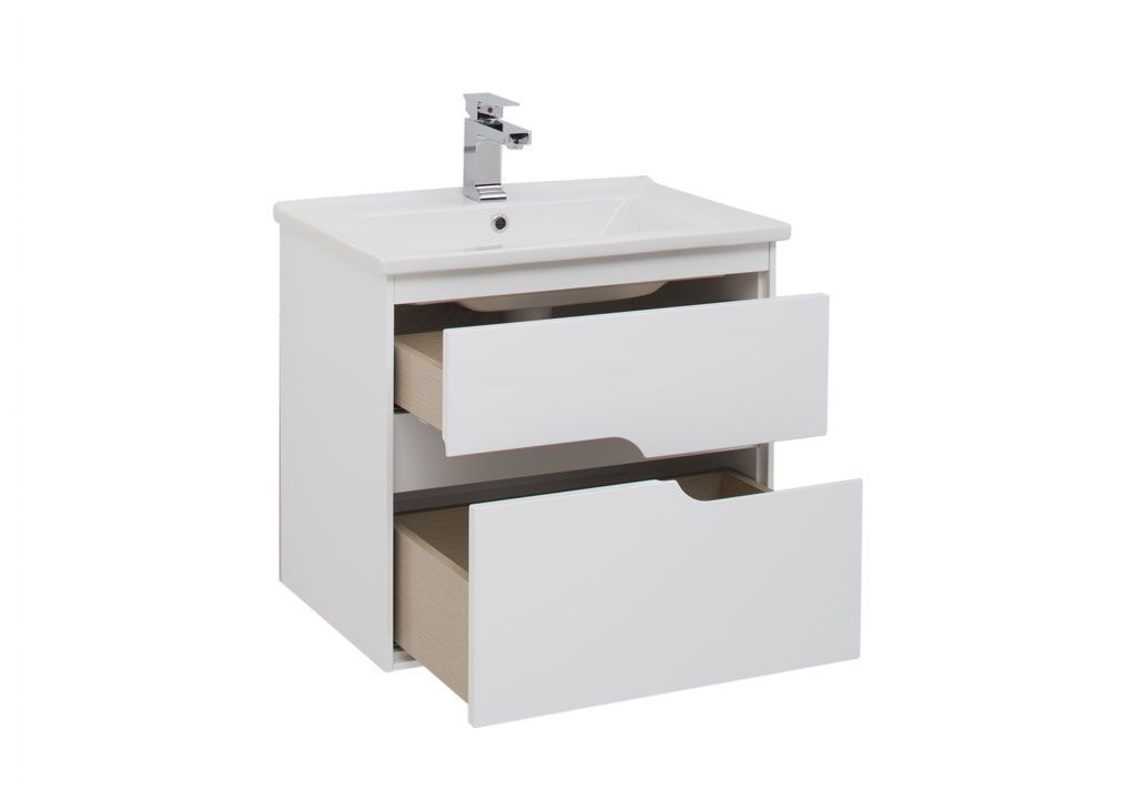 Тумба с раковиной Aquanet Модена 65 белый 0019848500182318 - Вид №1