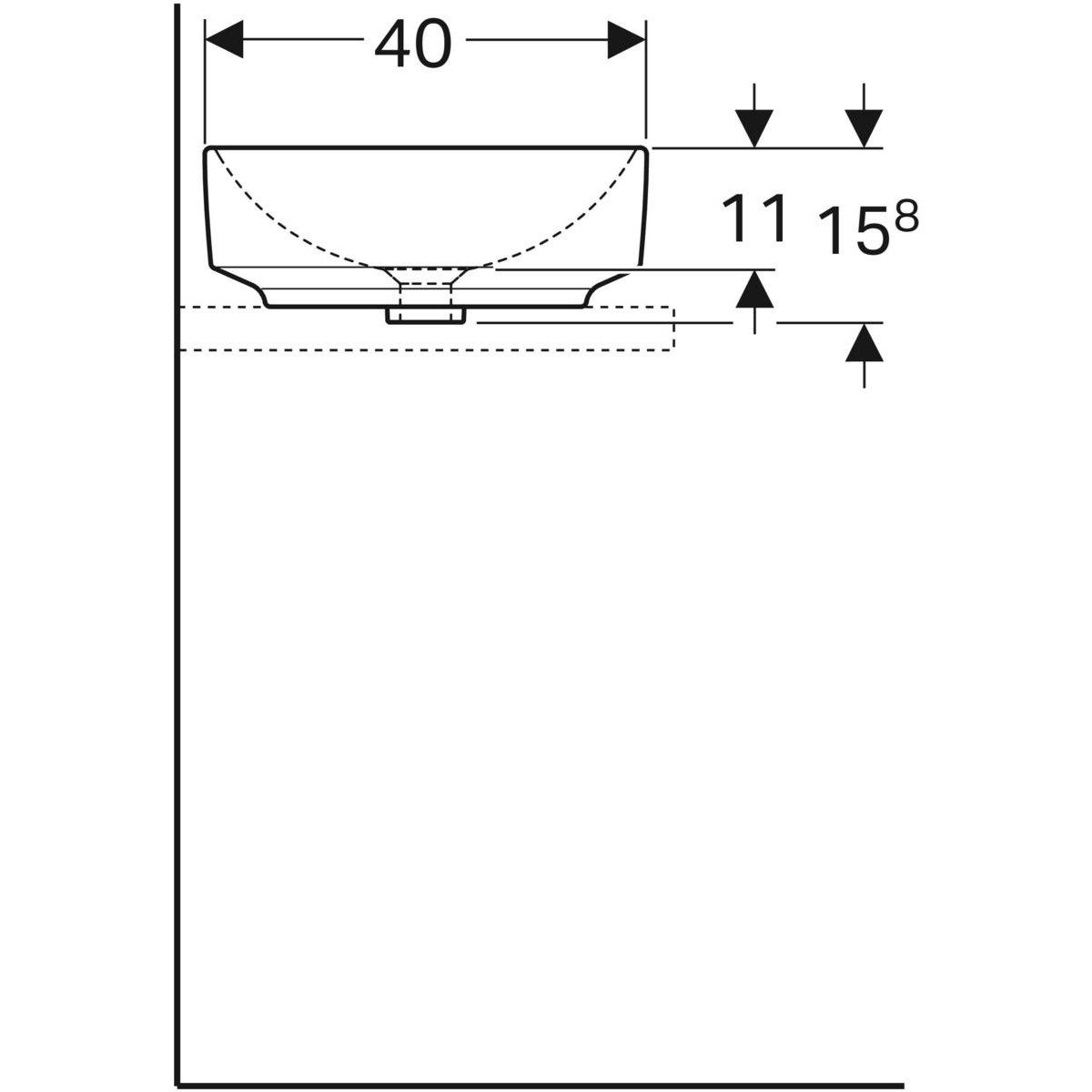 Овальная столешница из керамогранита Geberit VariForm ARCH-00038682 - Вид №4