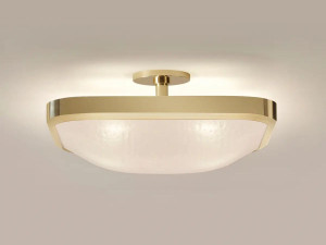 Светодиодный потолочный светильник ручной работы из муранского стекла и металла