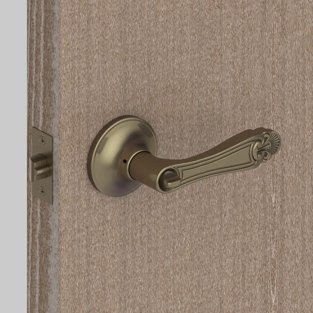 Ручка защелка 637/BL АB-E (бр) кл/фик FUARO STLM-2148104 - Вид №9