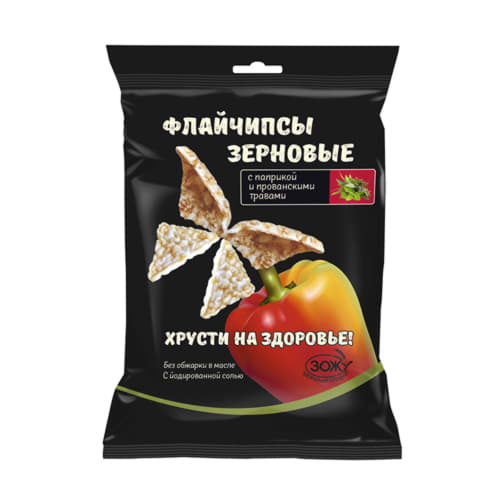 Флайчипсы зерновые с паприкой и прованскими травами 40 г Santreyd 13128